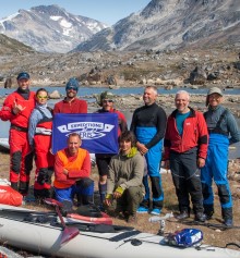 Members of the 2019 Neris Expeditions team wearing Neris apparel